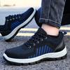 Zapatos de Protección Laboral Resistentes al Desgaste para Hombres, Zapatos de Seguridad de Suela Sólida Anti-Golpes y Anti-Perforación para Cuatro Estaciones, Zapatos de Trabajo de Tejido Fly-Knit con Puntera de Acero para Sitios de Construcción