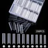 Uña uña uña 240 en caja larga salón puntiaguda tubo de agua mezclilla larga ballet trapezoidal Oval uñas postizas