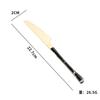 Amazon Transfronterizo Acero Inoxidable Imitación Mango de Madera Cuchillo Pequeño de Cintura de Hombre, Tenedor y Cuchara Juego de Vajilla Occidental de Cuatro Piezas para Boda