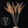 Exclusivo Transfronteiriço Folha de Ouro Flor Artificial Cena Arranjo Casa Flor Artificial Decoração Folha de Leque Casamento Folha de Ginkgo Pena de Pavão