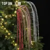 Shangjin Nuevo Árbol de Navidad Fuegos Artificiales Palo Lentejuela Decoración de Atmósfera Accesorios Árbol de Fuego Flor Plateada Decoración Combinación Venta al por Mayor