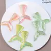 Estilo Oceano de Verão Semi-Transparente Glitter Grande Cauda de Sereia Patch DIY Acessórios para Joias Artesanais Materiais Atacado