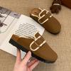 Sapatos Burken de sola grossa, leves e retrô, modernos, para mulheres, 2025, novos chinelos de verão, slip-on, para uso externo