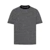 Camiseta a Rayas Estilo Retro Americano con Efecto Desgastado de Manga Corta para Hombres y Mujeres, Versátil Top Holgado 2026 para Parejas y Uso Diario