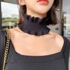 Bufanda Bufanda de Otoño e Invierno para Mujer para Mantener el Calor Estudiante Tejido Fino Baotou de Doble Propósito Jersey Protección para Orejas Cuello Manga para Cuello