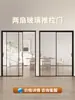 Pared Divisoria de Cristal para Oficina Aleación de Aluminio Doble Capa Lamas Vidrio Templado Pared Divisoria Hueca Panel Alto Pantalla Divisoria