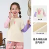 [100% Algodão] Camiseta Infantil Hall de Algodão Falsa Duas Peças Primavera e Outono Blusa de Tricô Infantil Camiseta Esportiva 100% Algodão