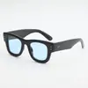 Nuevas Gafas de Sol Elegantes con Montura Cuadrada Negra, Protección UV, Estilo Europeo y Americano de Moda, Versátiles, Adelgazantes y Favorecedoras para el Rostro