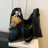 Bolsa tote casual transfronteiriça estilo coreano para mulheres, novo modelo outono 2026, bolsa de ombro casual, bolsa tiracolo de grande capacidade