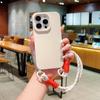 Cor sólida simples adequada para iPhone15pro/16Pro Phone Rope Phone Case Apple 12Pro Max Lanyard 11 Soft