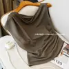 Moda Asimétrica de Hombro Descubierto Camiseta sin Mangas de Manga Corta Adelgazante Nuevo Estilo Verano 2025 Top sin Mangas con Hombro Inclinado
