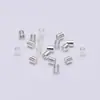 Tubo de posicionamiento de cobre diámetro 1.5 2.0 2.5mm chapado en oro y plata níquel KC libre de níquel blanco K verde antiguo 500 piezas/paquete