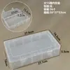 Caja de Embalaje de Plástico Transparente Caja de Exhibición de Muestras de Herramientas de Ferretería Caja de Embalaje de Piezas Organizador de Accesorios Caja de Almacenamiento de Tarjetas