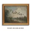 Pintura al óleo de animales retro con marco, bestseller de Amazon, arte de pared de lujo ligero estilo francés para sala de estar, dormitorio, comedor y entrada