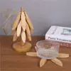 Alfombrilla Aislante Creativa de Árbol, Mantel de Mesa, Mantel para Tazón, Posavasos, Escritorio del Hogar, Posavasos Antiescaldaduras, Platillo de Madera Maciza, Posavasos Lindo