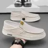 2026 Nuevo Estilo Zapatos de Tela de Pekín Antiguo Slip-On Zapatos Perezosos Cómodos Transpirables Deportivos Casuales Zapatos de Lona Zapatos de Pescador para Hombre