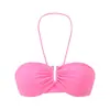 Top de tirantes para mujer, verano 2025, nuevo, fino, para yoga, cuello halter, cuello en V, tirante fino, top tipo tubo, sujetador