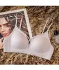 685 Nova Roupa Íntima de Peça Única Sem Costura com Bojo de Látex para Mulheres Gelatina Suporte Macio Respirável Sutiã Push-up Atacado