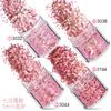 Lantejoulas cor-de-rosa 12 cores misturadas lantejoulas para unhas pó de glitter pó de glitter pó laser joias para unhas adesivos de unhas com strass