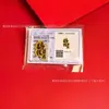 Adesivo para Celular Shuibei Gold Ouro Puro 999 Sorte e Fortuna Cartão Dourado 2Mg Adesivo para Geladeira com Adesivo Atacado