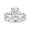 Anillo de Compromiso de Plata S925 con Diseño de Cruz de Estilo Nuevo Europeo y Americano, Set de Anillos de Boda Transfronterizos, Anillo de Compromiso de Diamante Redondo de Alto Carbono de Lujo Ligero