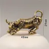Viento de Marea Nacional Kirin de Fuego Latón Puro Adornos Pequeños de Escritorio Artesanías Culturales de Juego Puesto de Atracciones Culturales de la Ciudad Prohibida Vajilla de Bronce