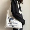 Bolso de Lona ins Chic 2020 Nuevo Estilo Moderno Simple Gran Capacidad Un Solo Hombro Bolsa de Tela para Estudiantes Universitarias para Clase Estilo Japonés