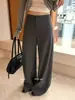 ShisanxingKAPOKNova Coleção Outono Início Estilo Old Money Casual Elegante Calça Reta Drapeada 763002