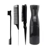 Conjunto de Ferramentas de Cabeleireiro Transfronteiriço Pente de Estilização, Pente de Desfiar, Pincel para Sobrancelhas de Duas Pontas, Pente com Cabo de Agulha de Aço, Agulha para Puxar Cabelo, Borrifador Contínuo