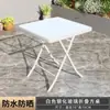 Mesa de Comedor Redonda Plegable Blanca de Vidrio Templado para Exteriores, Mesa de Comedor para el Hogar con una Mesa y Dos Sillas, Mesa de Té Pequeña para Balcón