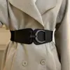 Moda Commuter Banda Elástica de Cuero Cadena Redonda para Cintura Temperamento de Nicho Cinturón de Alta Gama Lujo Ligero Accesorio Versátil de Personalidad