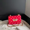 Exquisito Bolso Mini Cuadrado con Cadena 2026 Verano Nueva Moda Versátil Texturizado Lunares Casual Bolso de Hombro Cruzado