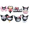 Acessórios de Resina Laço Kuromi Brilhante Feito à Mão DIY Cola Creme Capinha de Celular Grampo de Cabelo Imã de Geladeira Enfeites