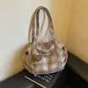 Bolsa Transversal Tote Feminina de Inverno 2026 Nova Bolsa de Mão/Ombro para o Trabalho Bolsa de Axila Grande Capacidade Casual Retrô