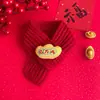 Bufanda Roja de Año Nuevo para Gato Decoración Mascota Perro Bufanda Festiva Decoración Festival de Primavera Buena Suerte Collar para Cuello de Año Nuevo