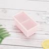 Molde de Cubos de Gelo Pronto para Uso Fornecimento Direto da Fábrica Bandeja de Gelo de Silicone Bandeja de Gelo de Dois Compartimentos com Tampa DIY Doméstico Fabricação de Gelo Bandeja de Gelo de Silicone