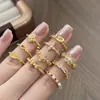 Anel Aberto Elegante Vintage de Zircônia de Nicho de Luxo com Estilo Cortesão, Adequado para Festas Noturnas, Anel Versátil de Luxo Leve