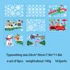 Amazon Adesivo de Natal Natal Claus Coruja Eletrostático Adesivo de vidro Adesivo Decorativo Janela Adesivo Pintura Janela Adesivo Decorativo