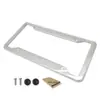 Suporte de Placa de Carro Americano Padrão Americano Material de Alumínio Processo de Oxidação da Superfície com Placa Base de Metal