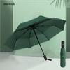 Guarda-chuva UV Automático Preto Borracha Para Sol e Chuva Uso Duplo Guarda-sol Impressão de Logo Três Dobras Anti-ultravioleta Guarda-chuva Publicitário para Negócios