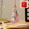Colgante de Sachet Perfumado Conejo de Brocado Canción del Festival de Mediados de Otoño, Sachet Perfumado Bolsa de la Suerte de Paz y Salud, Decoración Colgante para Coche y Bolsa