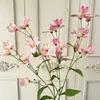 Novas flores de lírio artificiais de galho alto 3D para casamentos, arranjos florais decorativos para casa e sala de estar, flores de seda