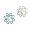 Broche Nó Chinês Vazado com Pérola e Diamante, Disponível em Azul e Branco, Pinos Decorativos Versáteis de Luxo Leve para Ternos e Casacos Femininos