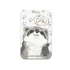 Funda para tarjeta de corazón de niña mapache estudiante de campus tarjeta de comida control de acceso a autobús insignia certificado cordón largo soporte protector