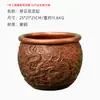 Vaso Duplo Dragão com Padrão de Nuvem de Cobre Roxo Ornamento de Porta Item de Artesanato Decoração para Casa e Escritório Presente de Inauguração Peça de Exibição de Vaso de Cobre