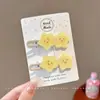 Pinzas florales para el pelo estilo coreano para mujer, pinzas laterales elegantes y exquisitas, pasadores de lazo lindos, pasadores de colores al por mayor