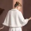 Chal Capa para Mujer para Otoño e Invierno, Piel Sintética de Visón, Estilo Vintage, Combinado con un Vestido Cheongsam, Estilo Chino, Cuello Alto Esponjoso, Estilo Suave