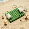 Cubo de hielo simulado, botella de cerveza, campo de fútbol, accesorios de resina para césped, decoraciones de juguetes de comida en miniatura de pegamento de crema para DIY