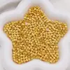 Contas de Transferência Olho de Gato em Cobre Escovado, Contas Redondas Facetadas, Contas Espaçadoras para Pulseira DIY Feita à Mão, Acessórios para Joias Atacado