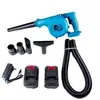 Secador de Pelo Doméstico Soplador de Batería de Litio Recargable Soplador Tormenta Soplado y Succión Doble Uso Soplador Eléctrico Soplador de Polvo